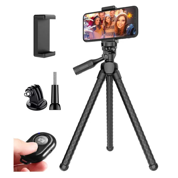 Flexible Phone Tripod with Wireless Remote