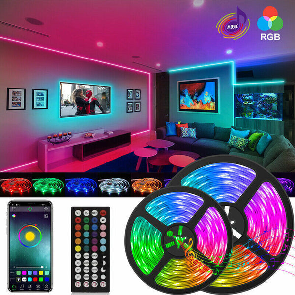 RGB LED Strip with Bluetooth Remote, Monitor Backlight