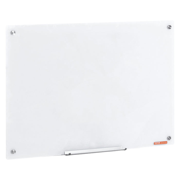 Magnetic Glass Whiteboard, 36 x 24, Frameless