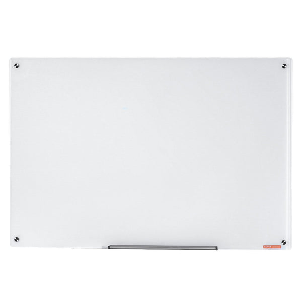 Magnetic Glass Whiteboard, 36 x 24, Frameless