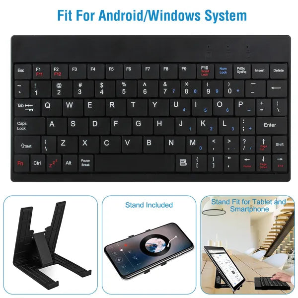 Mini Wired Keyboard, 80 Keys, with Case