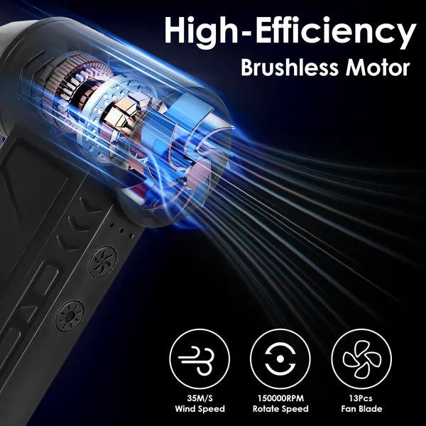 Cordless Air Duster with LED Light