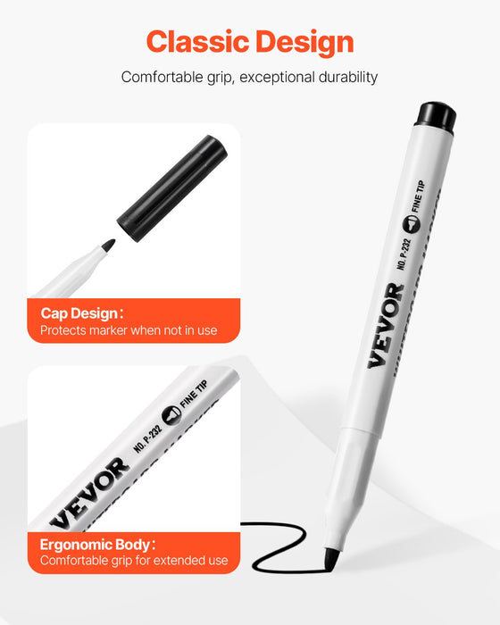 Dry Erase Markers, 36 Count, Fine Tip