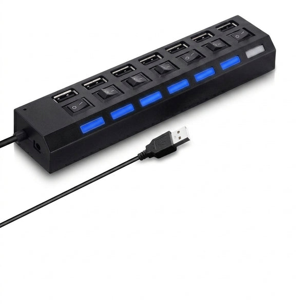 7-Port USB Hub, USB 3.0 Splitter