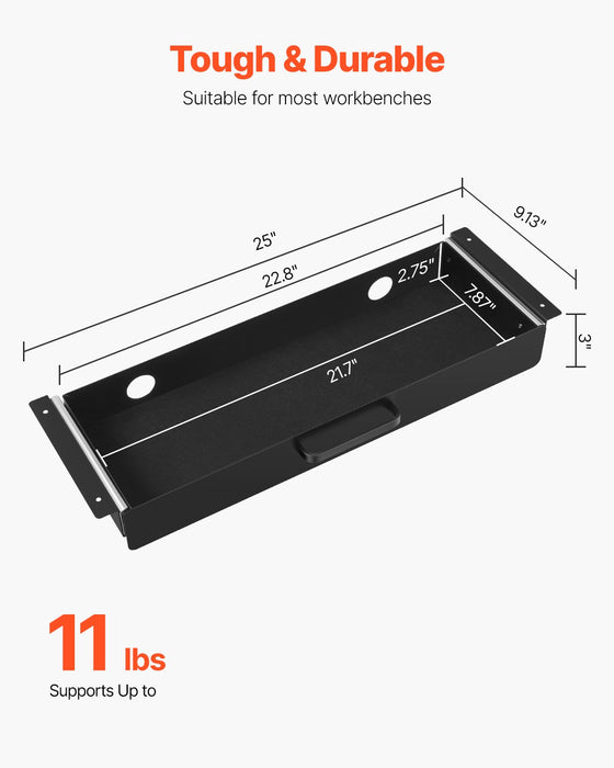 Under Desk Drawer, 22 Inch, Slide Out