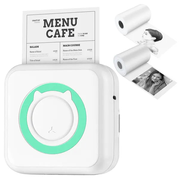 Pocket Thermal Printer, Inkless Sticker Maker