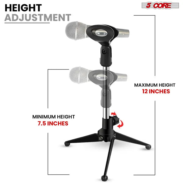 Desktop Microphone Stand, Heavy Duty Tripod