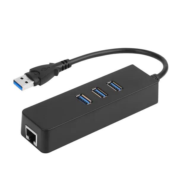 3-Port USB 3.0 Hub with Gigabit Ethernet