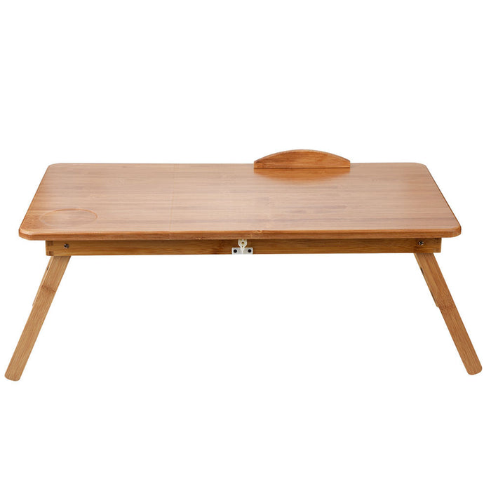 Foldable Bamboo Laptop Table, Adjustable