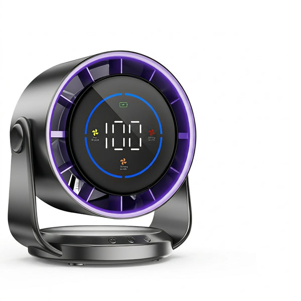 Rechargeable Desk Fan, Wall Mountable
