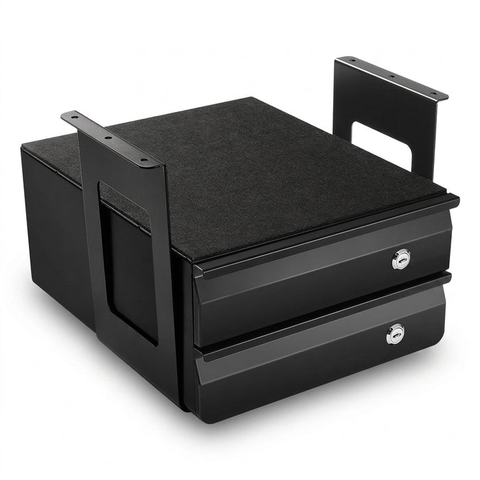 Under Desk Drawer, 2-Layer Lockable